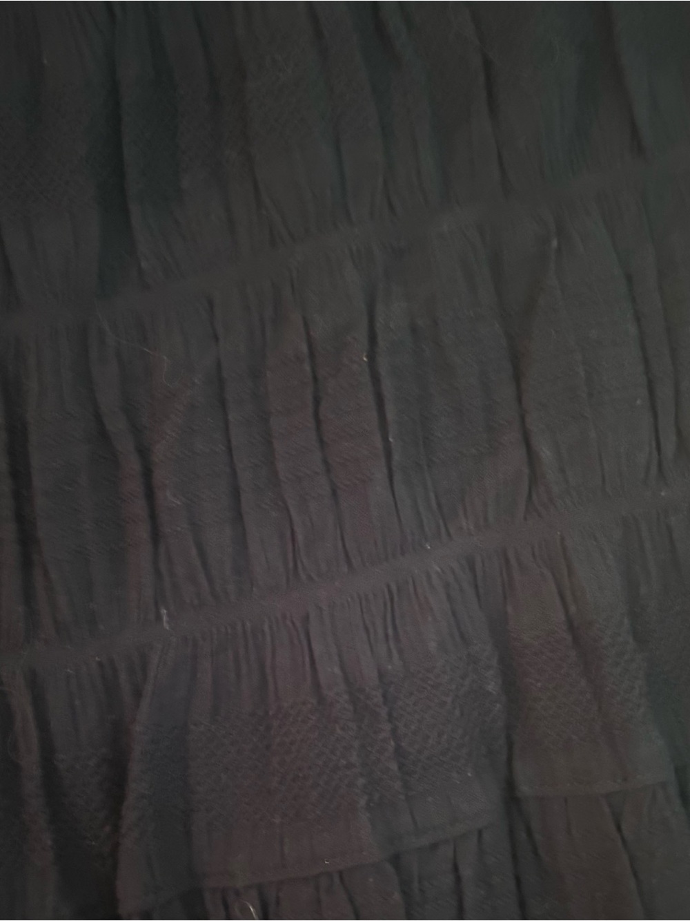 Max Studio Black Tiered A-Line Skirt XL - Picture 4 of 9